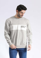 Crew Neck Printed Sweatshirt